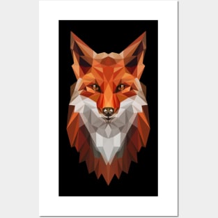 Geometry Wolf Head Posters and Art